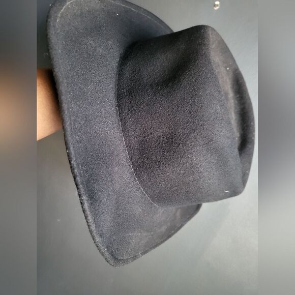 Jack Daniels Wool Cowboy Hat Black Medium 3.5 Brim - Picture 10 of 10